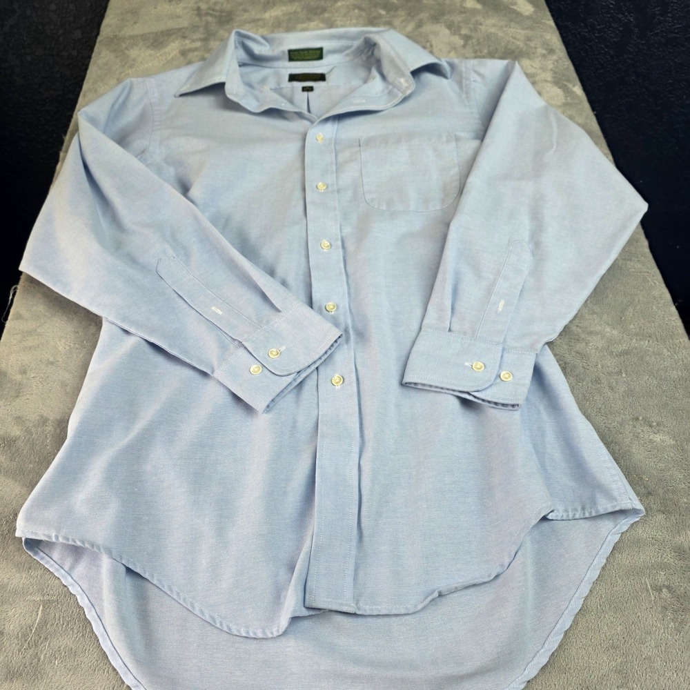Men's Surrey Traditional Collard Long Sleeve Shirt Size 16 32/33-Light Blue
